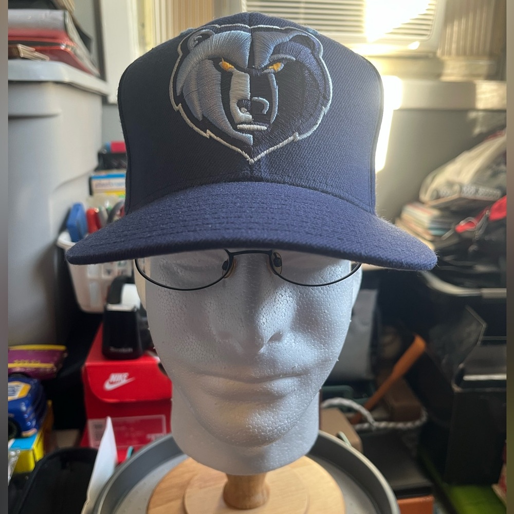 Retro VTG Memphis Grizzlies NBA Blue adidas Snapback Hat Vancouver Grizzlies